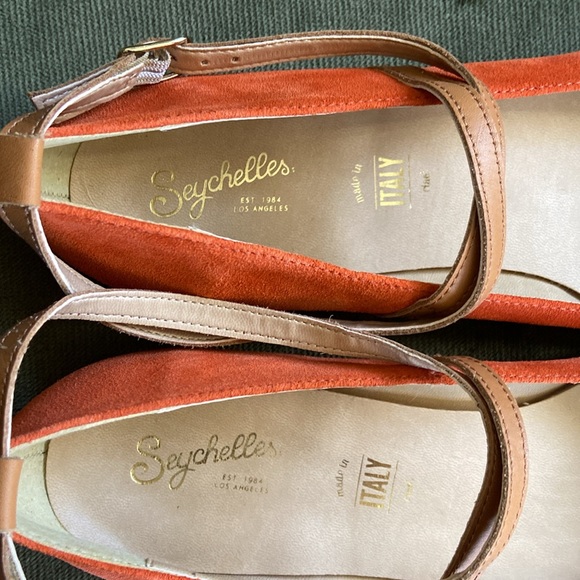 Anthropologie Seychelles Just The Beginning Colorblock Flats Women's Size 10 - Picture 2 of 11